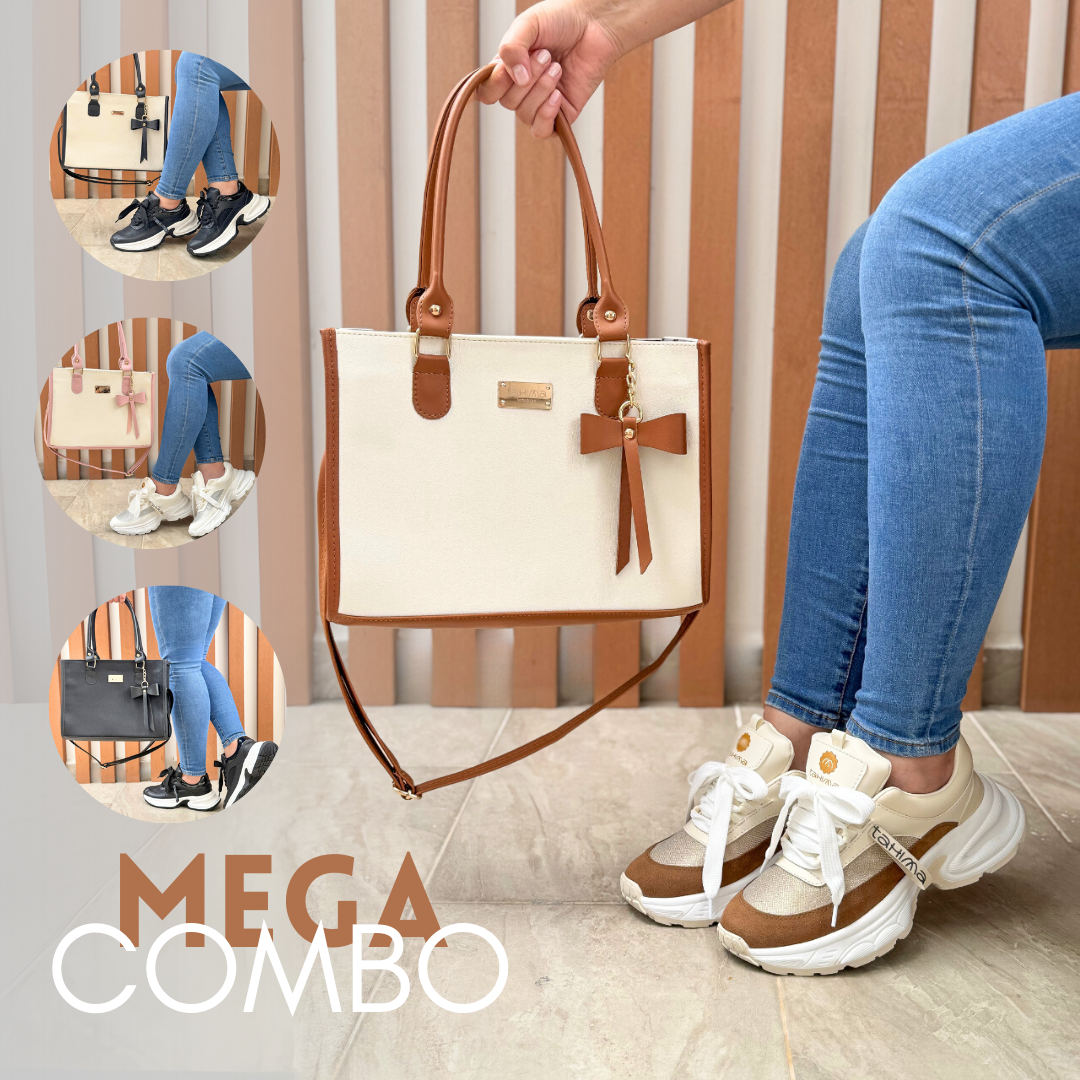 GlamSet™ – Combo Tenis con Plataforma + Bolso Elegante